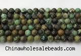 CNT411 15.5 inches 8mm round natural turquoise beads wholesale