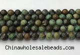 CNT412 15.5 inches 10mm round natural turquoise beads wholesale