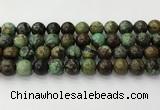 CNT413 15.5 inches 12mm round natural turquoise beads wholesale