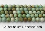 CNT418 15.5 inches 10mm round mongolian turquoise beads wholesale