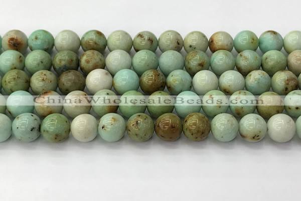 CNT418 15.5 inches 10mm round mongolian turquoise beads wholesale