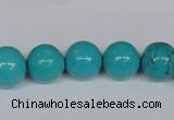 CNT43 16 inches 12mm round turquoise beads wholesale