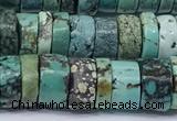 CNT567 15.5 inches 9mm - 10mm heishi turquoise gemstone beads