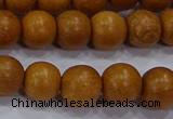 CNW03 15.5 inches 8mm round nangka wood beads wholesale