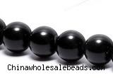 COB02 15 inches 8mm round black obsidian gemstone beads wholesale