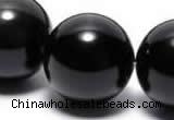 COB06 16 inches 16mm round black obsidian gemstone beads wholesale