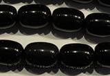 COB463 15.5 inches 12*16mm drum black obsidian beads wholesale