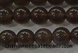 COB600 15.5 inches 6mm round ice black obsidian beads wholesale