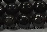 COB602 15.5 inches 10mm round ice black obsidian beads wholesale