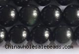 COB721 15.5 inches 6mm round black obsidian gemstone beads