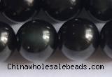 COB724 15.5 inches 12mm round black obsidian gemstone beads