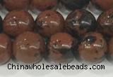 COB752 15.5 inches 8mm round mahogany obsidian beads wholesale