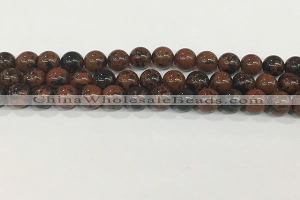 COB753 15.5 inches 10mm round mahogany obsidian beads wholesale