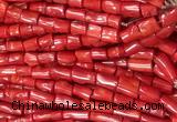 COBS04 15 inches 8*12 - 12*16mm irregular red coral beads wholesale