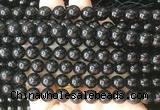 COBS20 15 inches 8mm round black coral beads wholesale