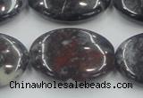 COJ03 15.5 inches 22*30mm oval blood jasper gemstone beads