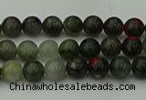 COJ450 15.5 inches 4mm round blood jasper beads wholesale