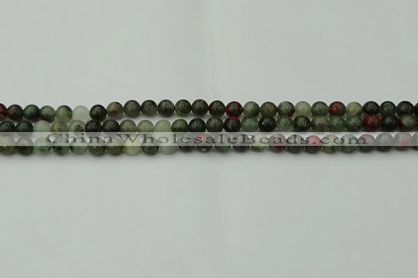 COJ450 15.5 inches 4mm round blood jasper beads wholesale