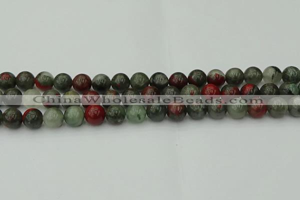 COJ453 15.5 inches 10mm round blood jasper beads wholesale