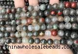 COJ482 15.5 inches 8mm round blood jasper beads wholesale