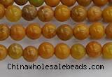 COJ600 15.5 inches 4mm round orpiment jasper beads wholesale