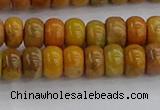 COJ611 15.5 inches 4*6mm rondelle orpiment jasper beads