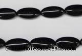 CON32 15.5 inches 8*16mm oval black onyx gemstone beads