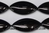 CON40 15.5 inches 16*30mm marquise black onyx gemstone beads