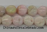 COP07 15.5 inches 13mm flat round natural pink opal beads wholesale