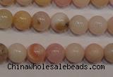 COP1002 15.5 inches 6mm round natural pink opal gemstone beads