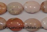 COP1025 15.5 inches 15*20mm oval natural pink opal gemstone beads