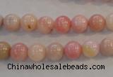 COP1061 15.5 inches 8mm round natural pink opal gemstone beads