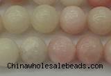 COP1227 15.5 inches 8mm round Chinese pink opal beads wholesale