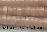 COP1232 15.5 inches 2*4mm heishi Chinese pink opal beads