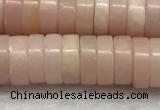 COP1234 15.5 inches 3*8mm heishi Chinese pink opal beads