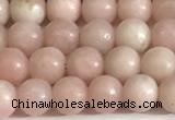 COP1241 15.5 inches 6mm round Chinese pink opal beads