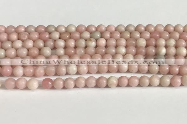 COP1241 15.5 inches 6mm round Chinese pink opal beads