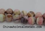 COP1251 15.5 inches 6mm round natural pink opal gemstone beads
