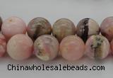 COP1254 15.5 inches 12mm round natural pink opal gemstone beads