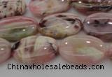 COP1273 15.5 inches 10*14mm oval natural pink opal gemstone beads