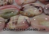 COP1276 15.5 inches 15*20mm oval natural pink opal gemstone beads