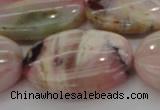 COP1280 15.5 inches 30*40mm oval natural pink opal gemstone beads