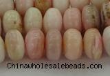 COP1288 15.5 inches 6*10mm rondelle natural pink opal beads