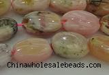 COP1291 15.5 inches 10*14mm oval natural pink opal beads