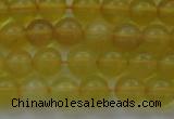 COP1301 15.5 inches 6mm round natural yellow opal gemstone beads