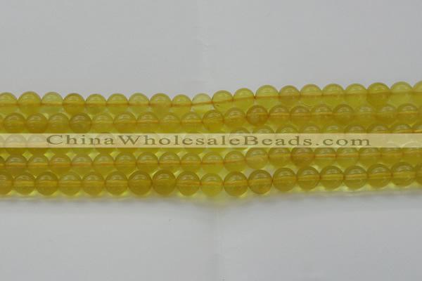 COP1302 15.5 inches 8mm round natural yellow opal gemstone beads