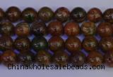 COP1360 15.5 inches 4mm round African green opal beads wholesale