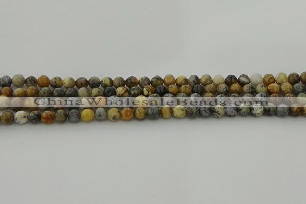 COP1381 15.5 inches 6mm round moss opal gemstone beads whholesale