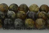 COP1382 15.5 inches 8mm round moss opal gemstone beads whholesale