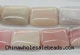 COP14 15.5 inches 15*20mm rectangle natural pink opal beads wholesale